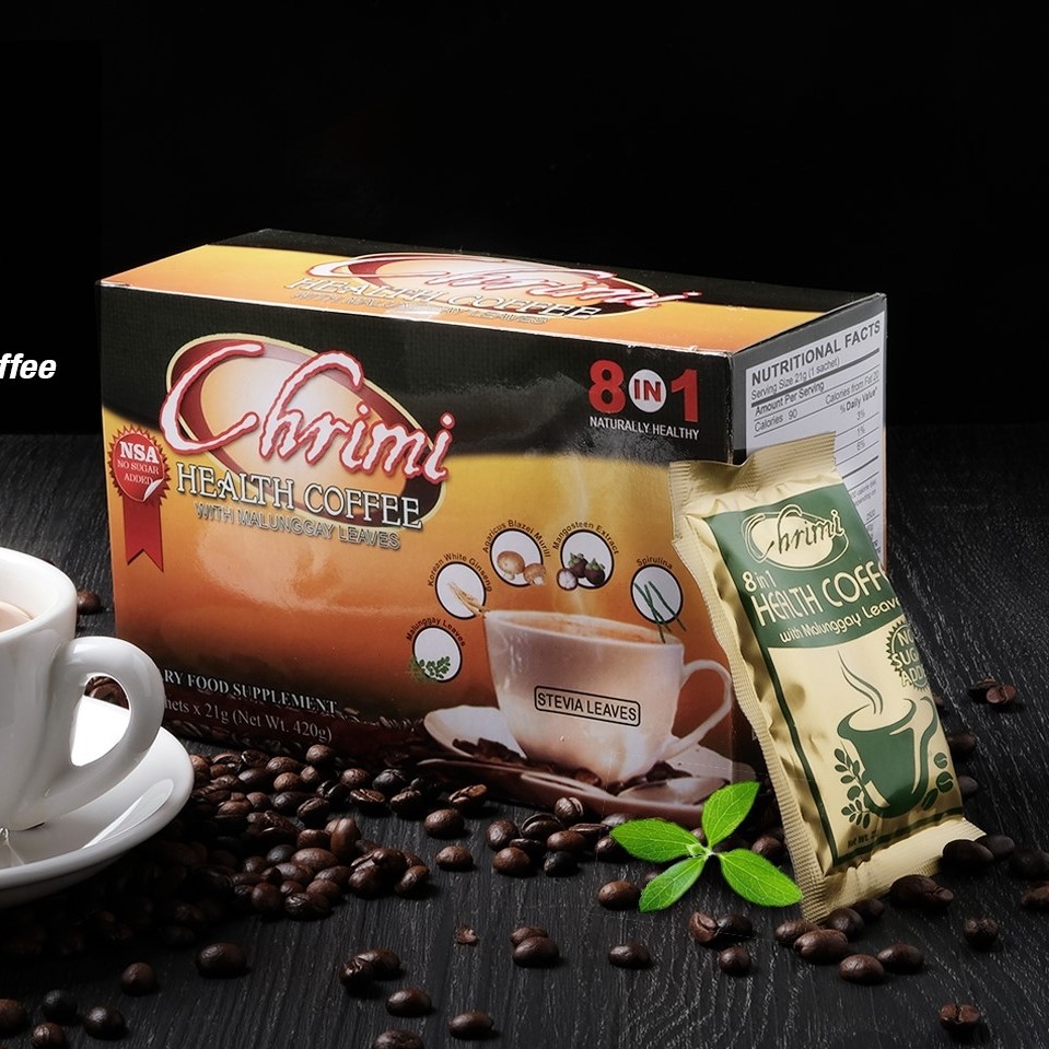 [ 10 boxes ] CHRIMI 8in1 Health Coffee with Malunggay and Stevia  Herbal Coffee